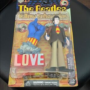 The Beatles Yellow Submarine Figure with Blue Hand and Red LOVE Block